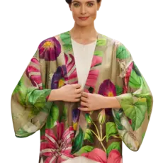 Powder Kimono Jacket-Oversized Botanicals  PKJ58