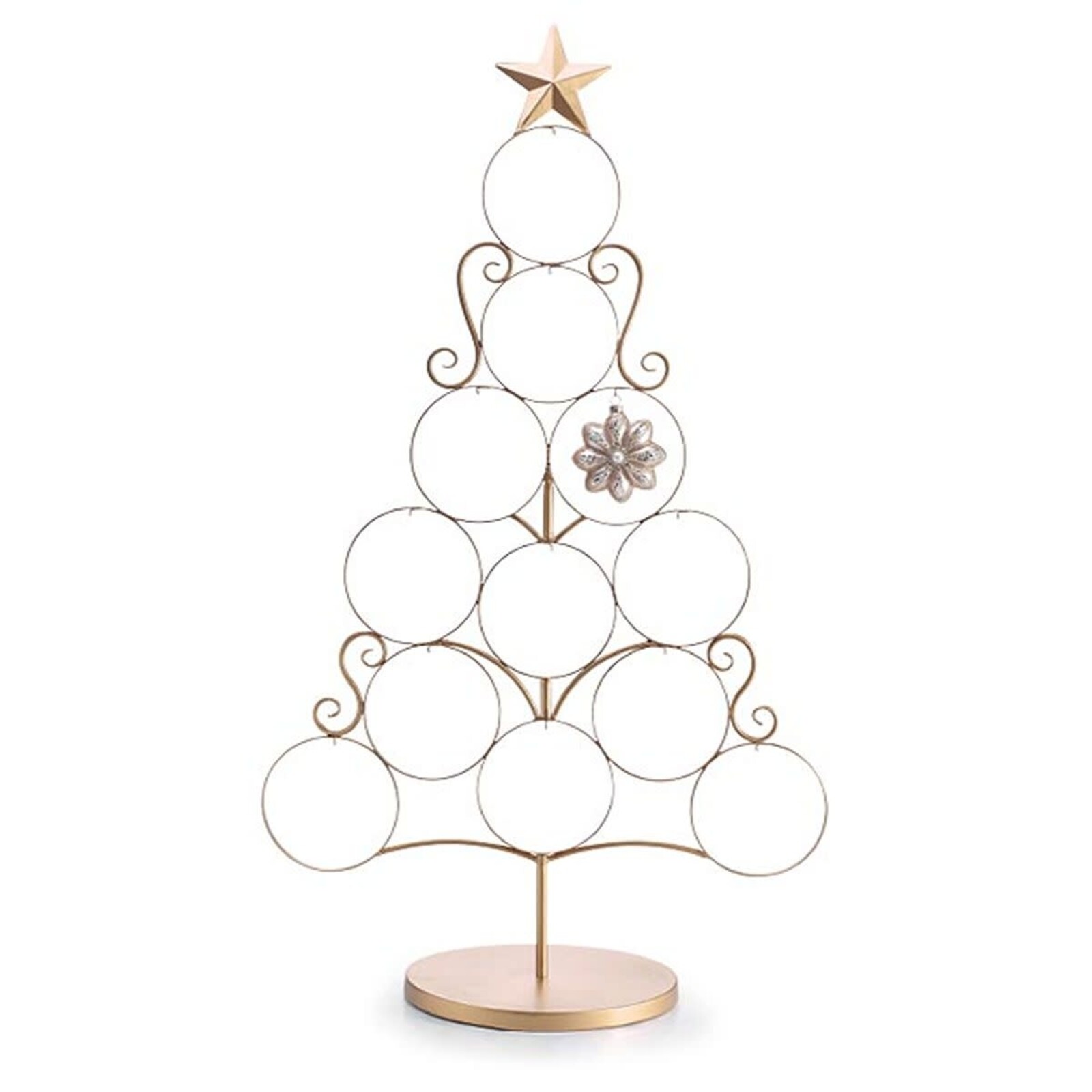 Burton + Burton 41" Gold Ornament Display Tree 9748679 loading=