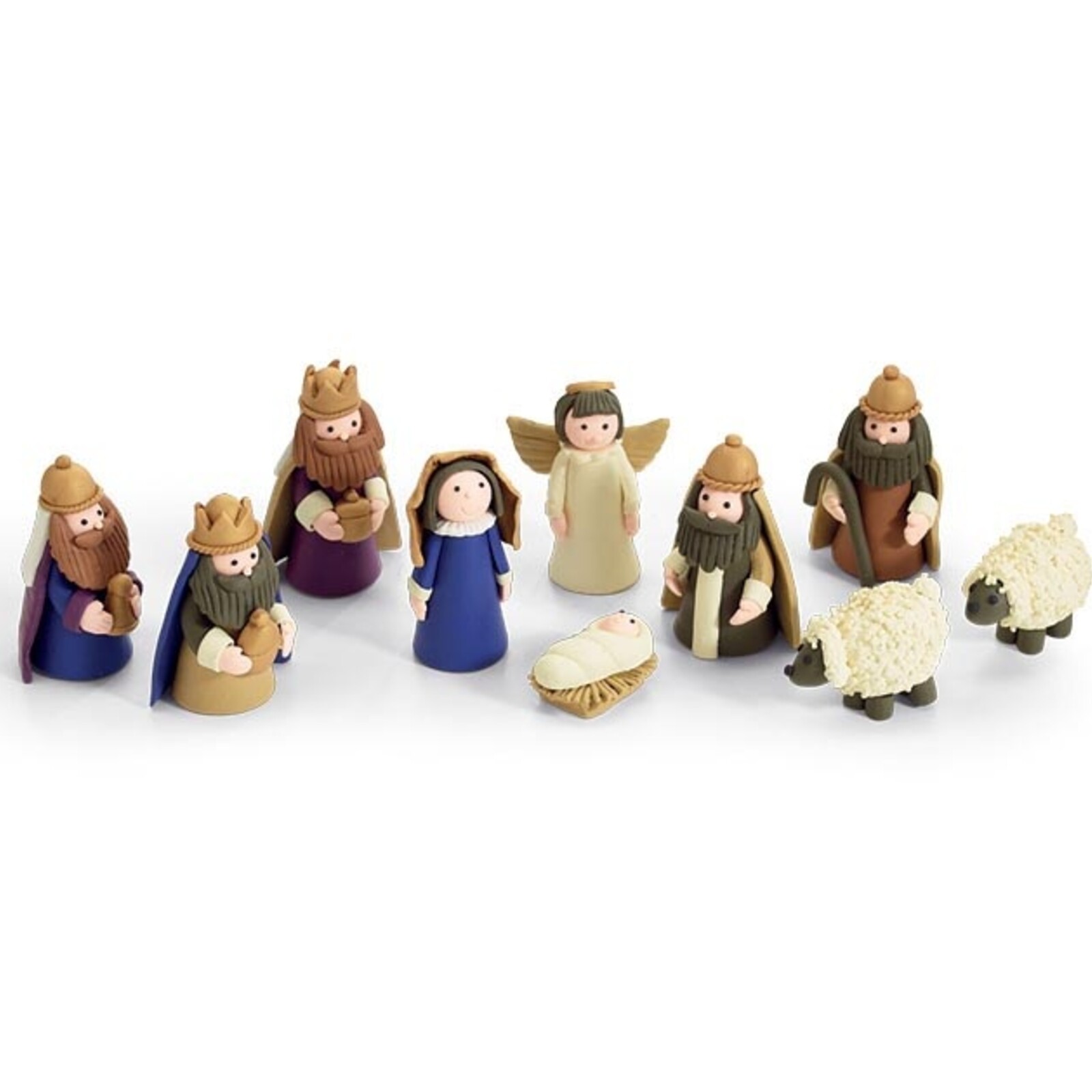 Burton + Burton Clay Dough 10-Piece Nativity 9751207 loading=
