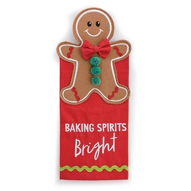 Burton + Burton "Baking Spirits Bright" Gingerbread Towel 3114310