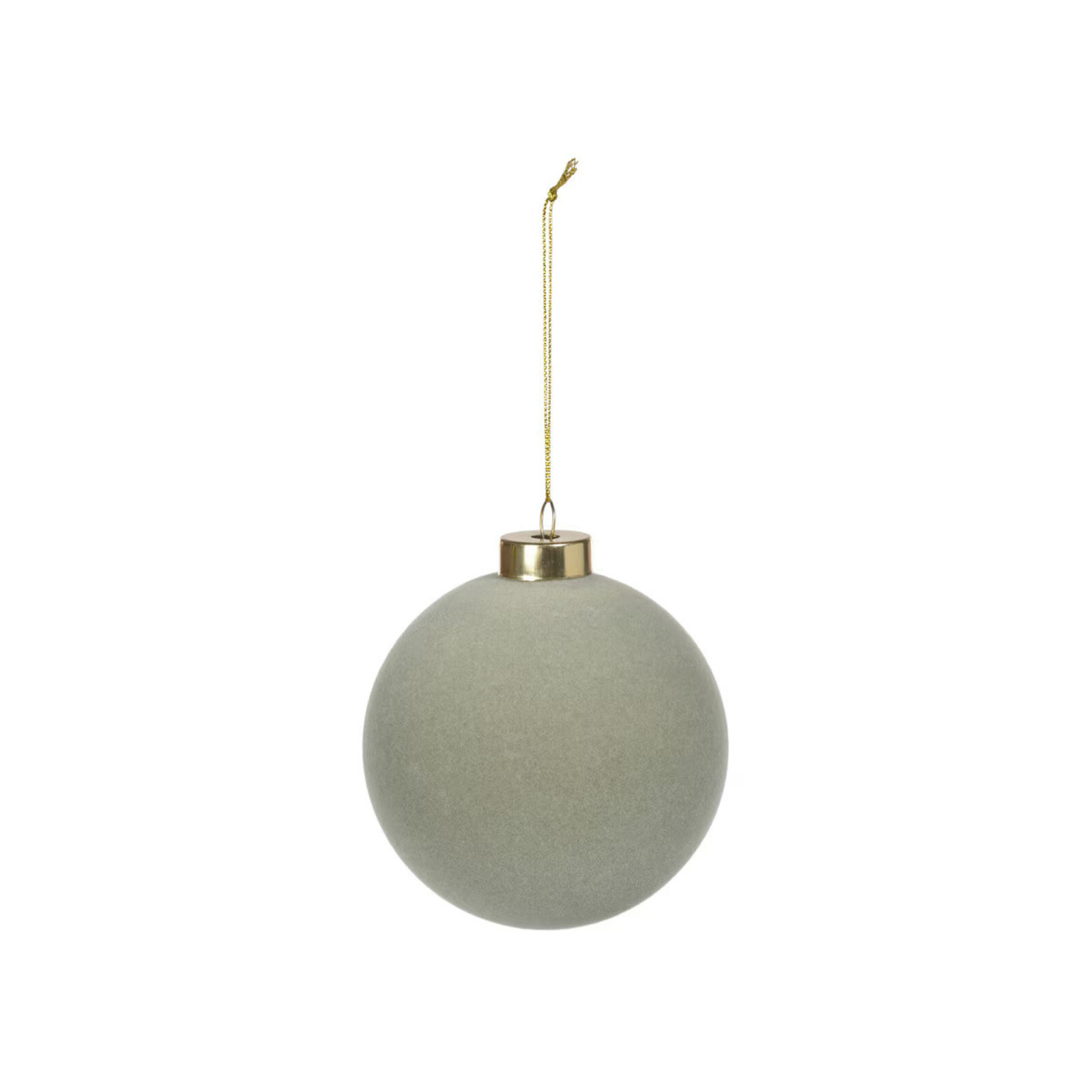 Park Hill 4" Sage Flocked Ornament  H-061-3-951-008 loading=