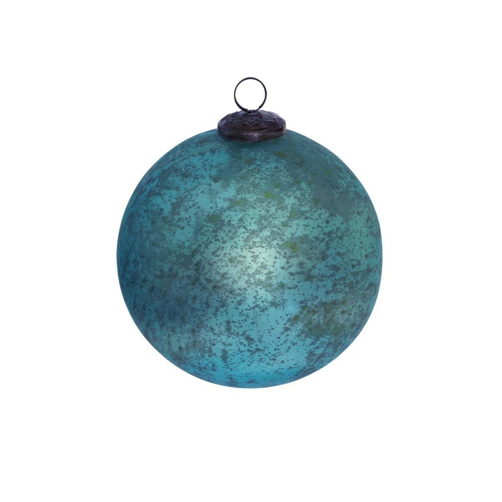 Park Hill 5.75" Antique Matte Blue Kyanite Ball Ornament  XAO90864 loading=