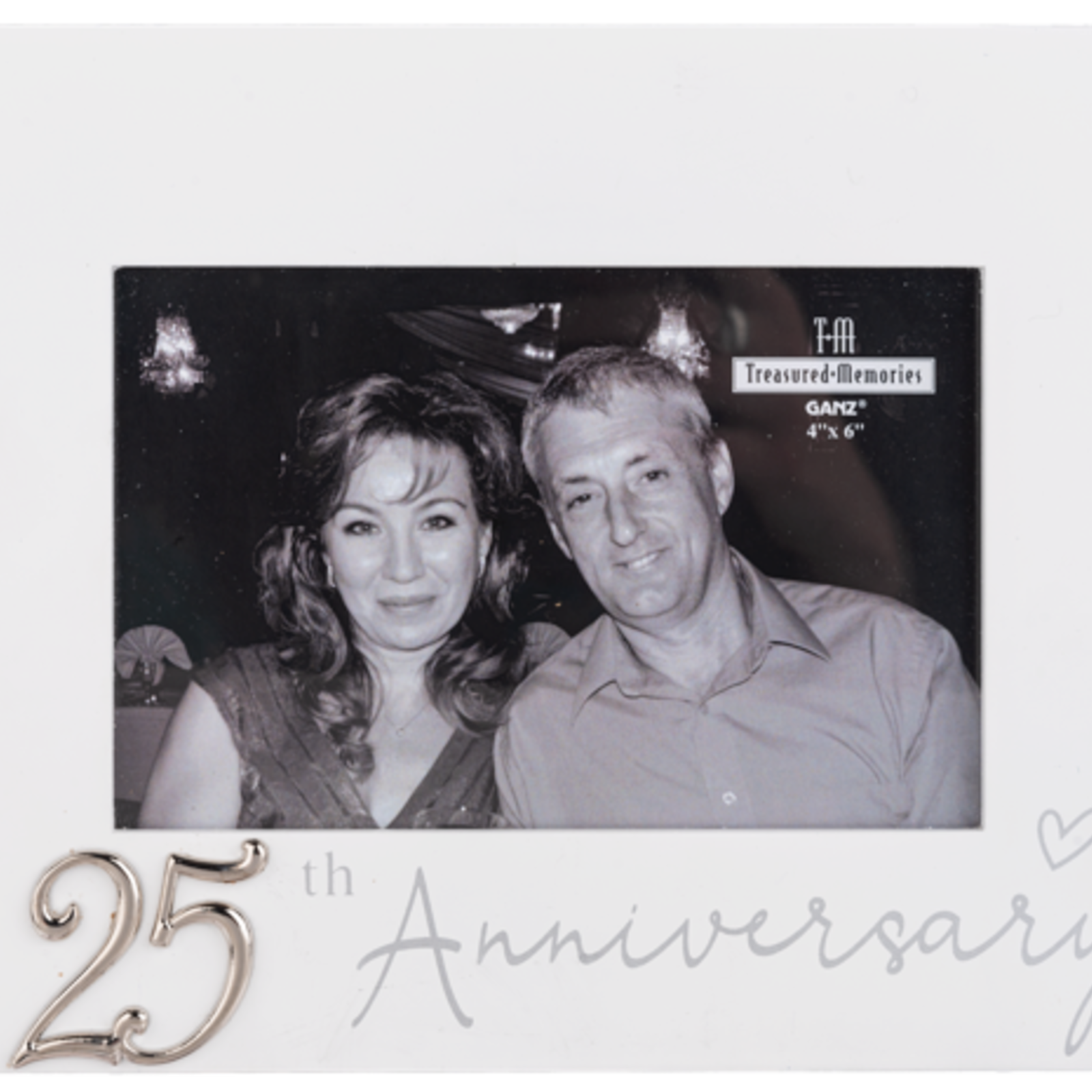 Ganz 25th Anniversary Frame 4x6    ER76924 loading=