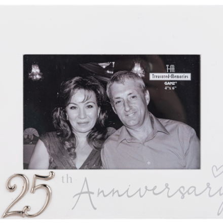 Ganz 25th Anniversary Frame 4x6    ER76924