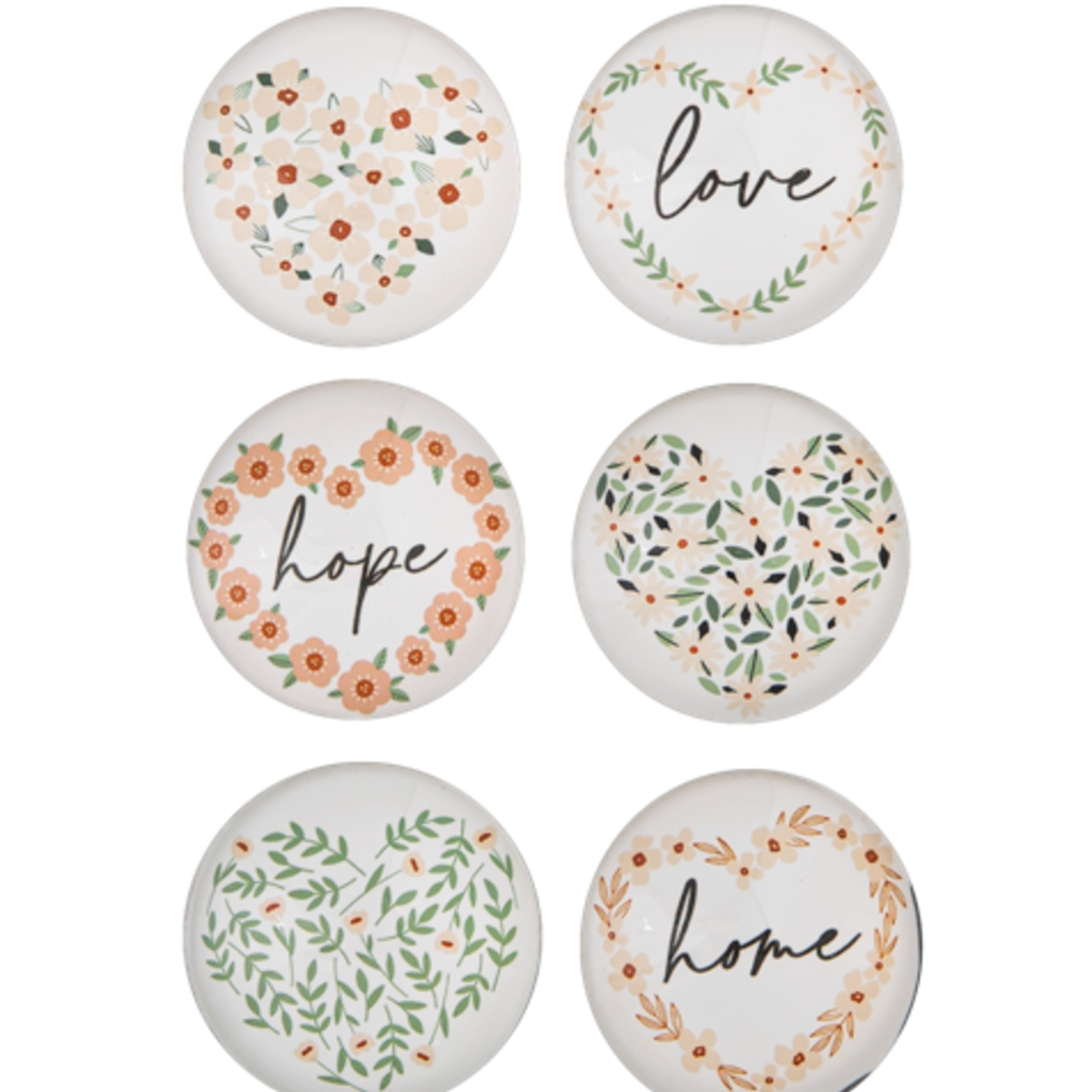 Ganz Flower Heart & Text Magnet (1) CB199283 loading=