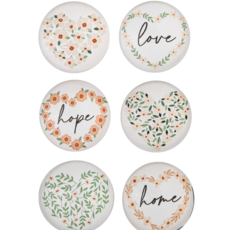 Ganz Flower Heart & Text Magnet (1) CB199283