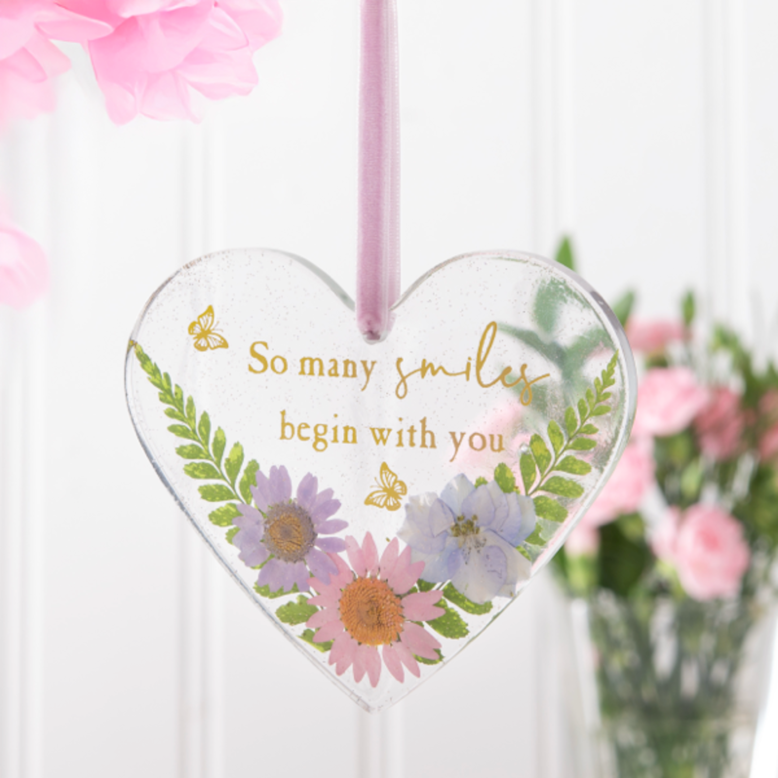 Ganz Love is in Bloom Ornament (1) ER70744 loading=