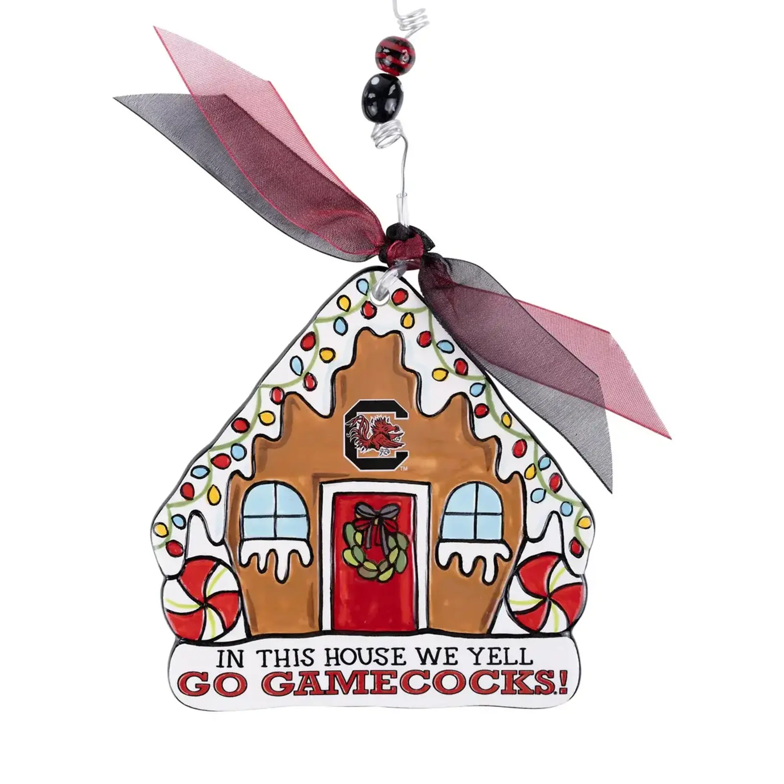 gloryhaus In this House We Yell Go Gamecocks Ornament  421153413 loading=