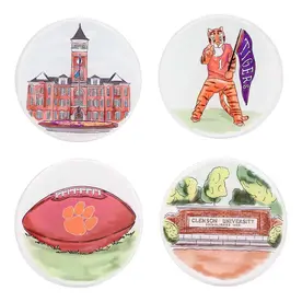 gloryhaus Clemson Coaster SET of 4    460143412