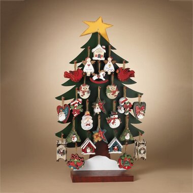 Gerson Wood Holiday Ornament  2489930