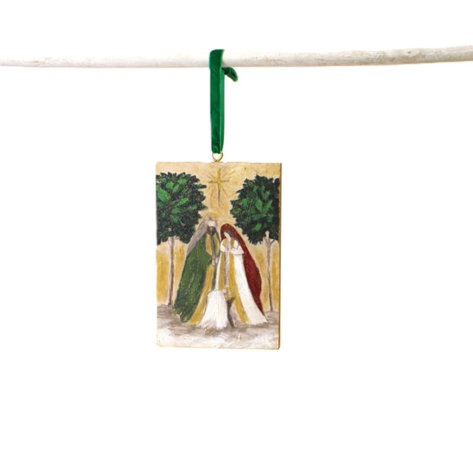 Trade Cie 4x6" Handpainted Glittered Ornament   TNX4051 loading=