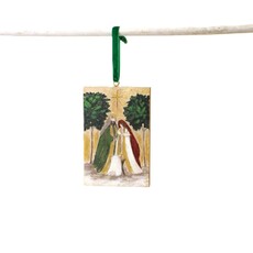 Trade Cie 4x6" Handpainted Glittered Ornament   TNX4051