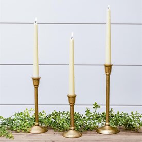 Audrey's Antique Gold Iron Candlestick   10.5"  8R7776L