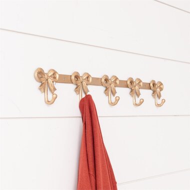 Audrey's Gold Bow Hook Rack   8T2754
