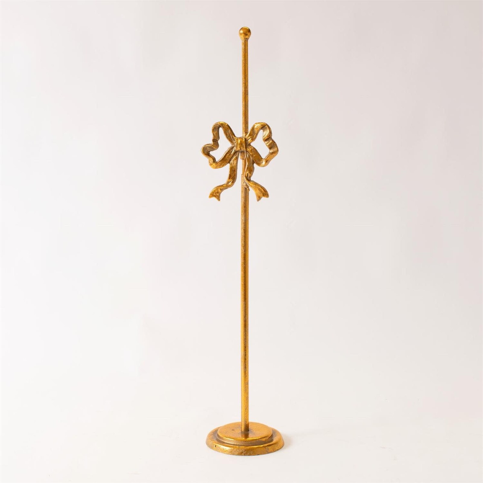 Audrey's Wreath Stand Gold Finish With Bow   8T2762 loading=