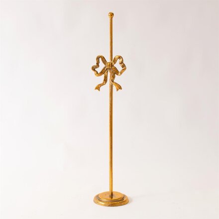 Audrey's Wreath Stand Gold Finish With Bow   8T2762