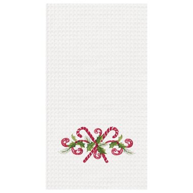 C & F Enterprise Candy Cane Kitchen Towel  84265164