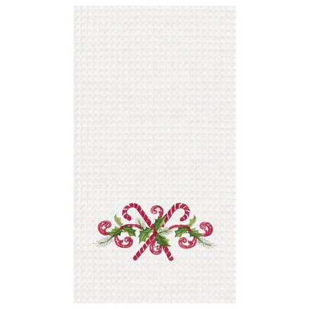 C & F Enterprise Candy Cane Kitchen Towel  84265164