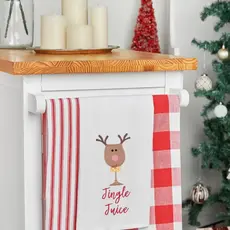 C & F Enterprise Jingle Juice Embroidered Flour Sack Kitchen Towel  86171427