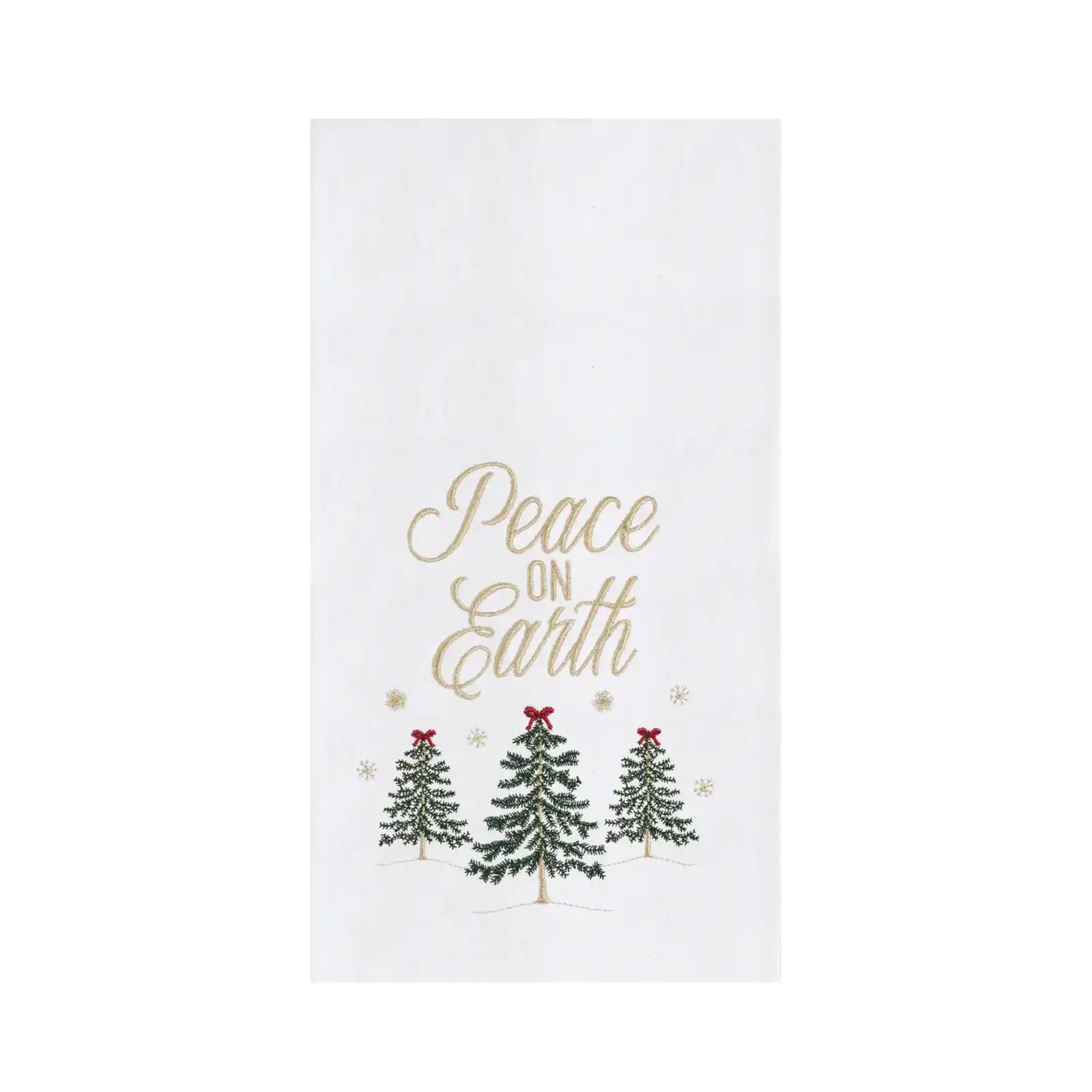 C & F Enterprise Christmas Peace On Earth Forest Kitchen Towel  C861711097 loading=