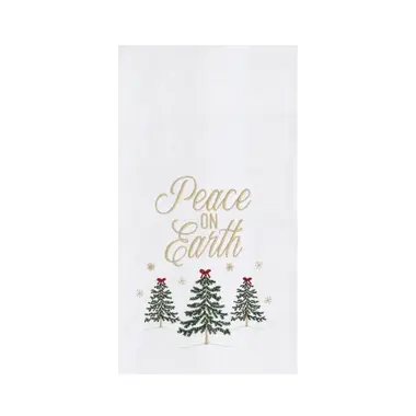 C & F Enterprise Christmas Peace On Earth Forest Kitchen Towel  C861711097