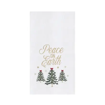 C & F Enterprise Christmas Peace On Earth Forest Kitchen Towel  C861711097
