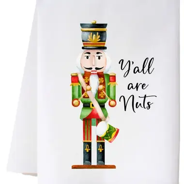 cora & pate Nutcracker Drummer Kitchen Towel  24FSTND