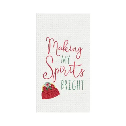 C & F Enterprise Making Spirits Bright Kitchen Towel  C86100834
