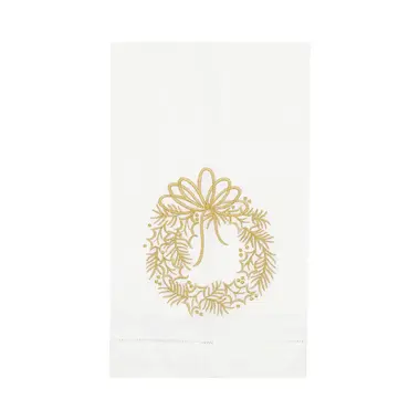 C & F Enterprise Gold Holly Guest Towel  7115052