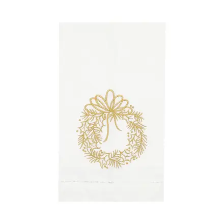 C & F Enterprise Gold Holly Guest Towel  7115052