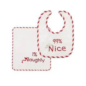 C & F Enterprise Naughty & Nice Bib/Burp Cloth  86113063