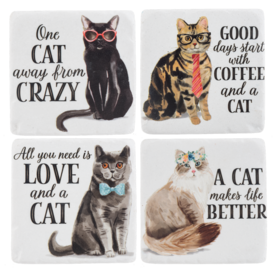 Ganz Cat Coaster (4 pc. set)  CB197855
