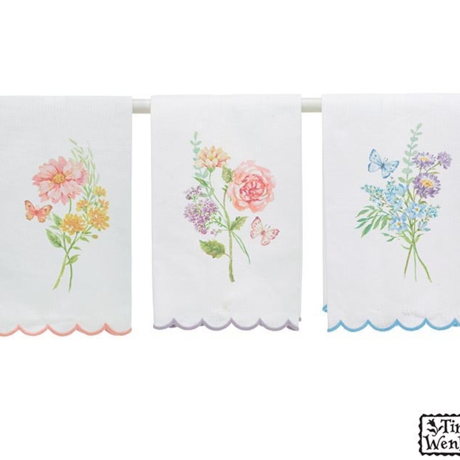 Burton + Burton WILDFLOWER BUTTERFLY TEA TOWEL (1) 3154310 loading=