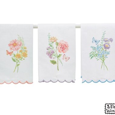 Burton + Burton WILDFLOWER BUTTERFLY TEA TOWEL (1) 3154310