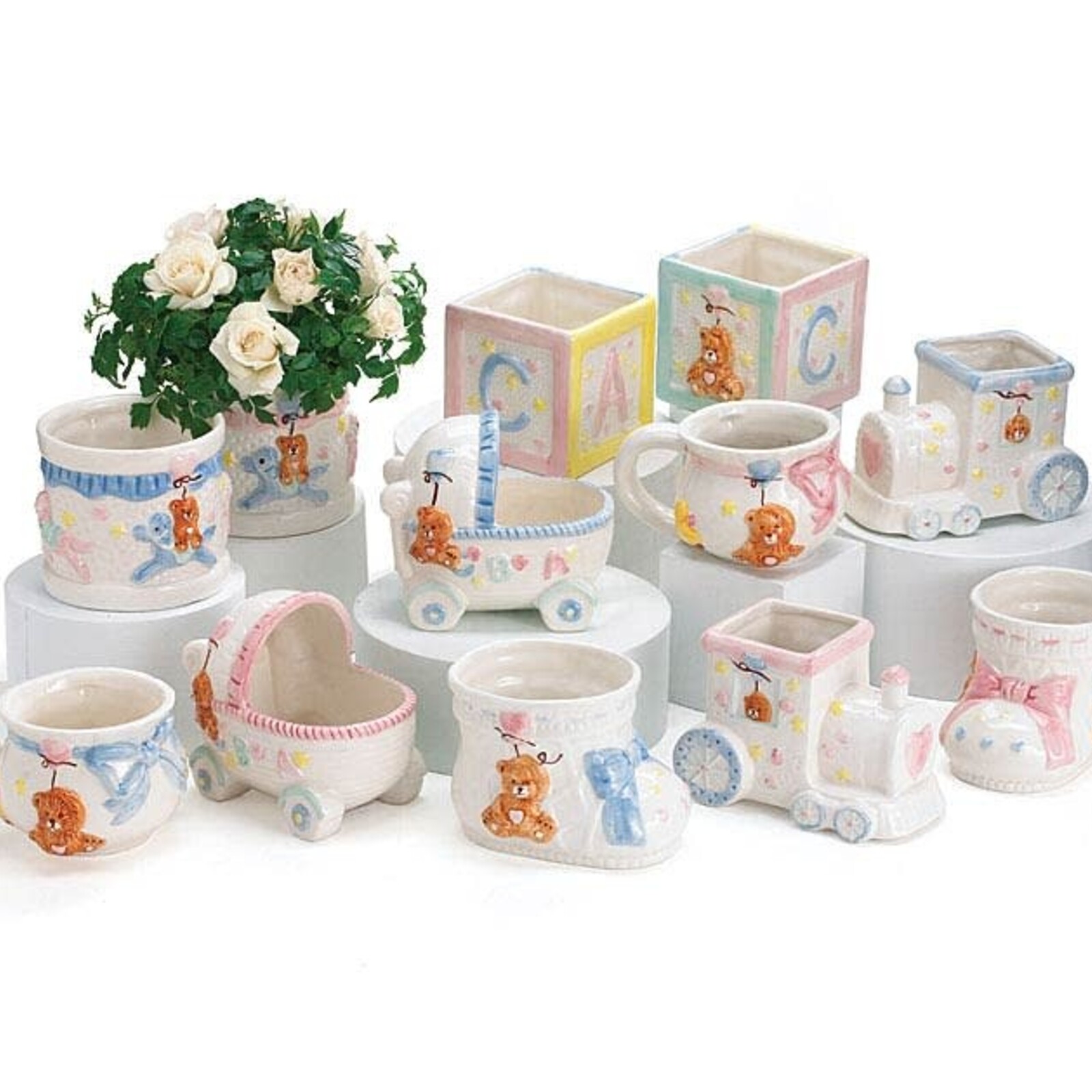Burton + Burton BABY CERAMIC PLANTER  (1) 92389 loading=