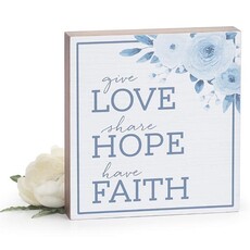 Burton + Burton LOVE HOPE FAITH SHELF SITTER  9744373