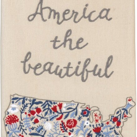 Primitives by Kathy America The Beautiful Kitchen Towel   100721