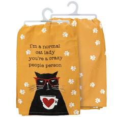 Primitives by Kathy I'm A Normal Cat Lady Kitchen Towel   101667
