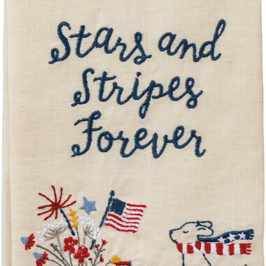 Primitives by Kathy Stars And Stripes Forever Kitchen Towel  103989