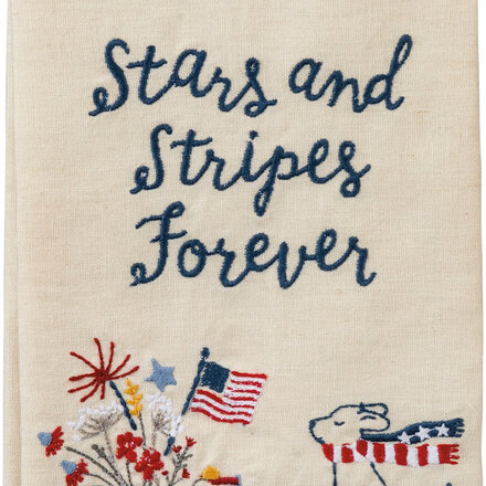 Primitives by Kathy Stars And Stripes Forever Kitchen Towel  103989