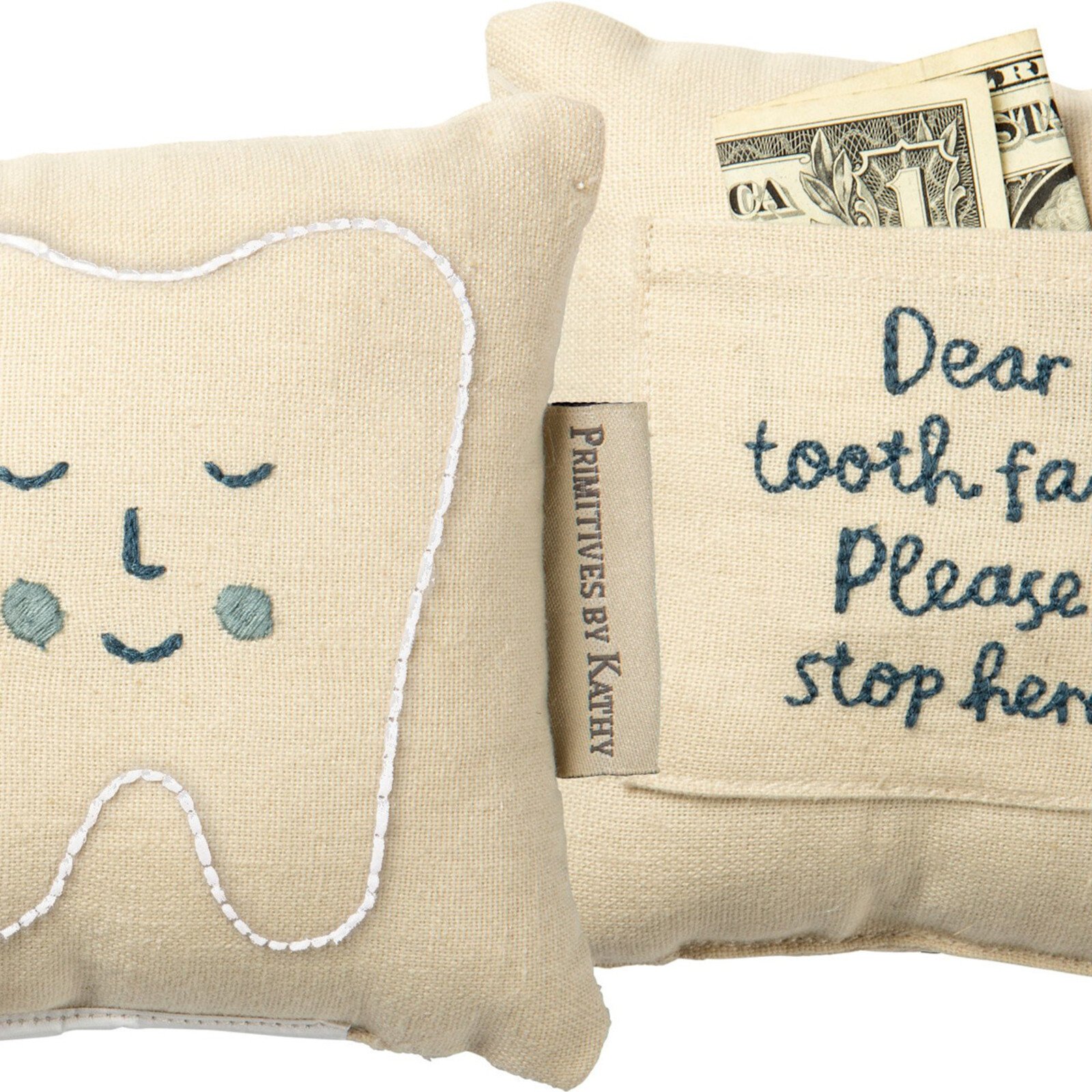 Primitives by Kathy Blue Tooth Fairy Pillow 104975 loading=