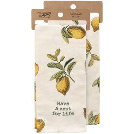 Primitives by Kathy Have A Zest For Life Kitchen Towel-108976