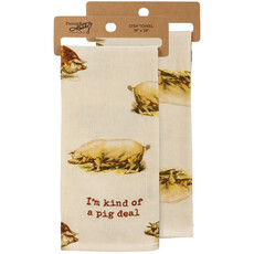 Primitives by Kathy I'm Kind Of A Pig Deal Kitchen Towel -109824