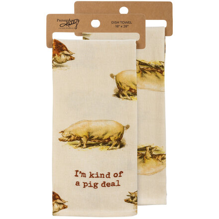 Primitives by Kathy I'm Kind Of A Pig Deal Kitchen Towel -109824