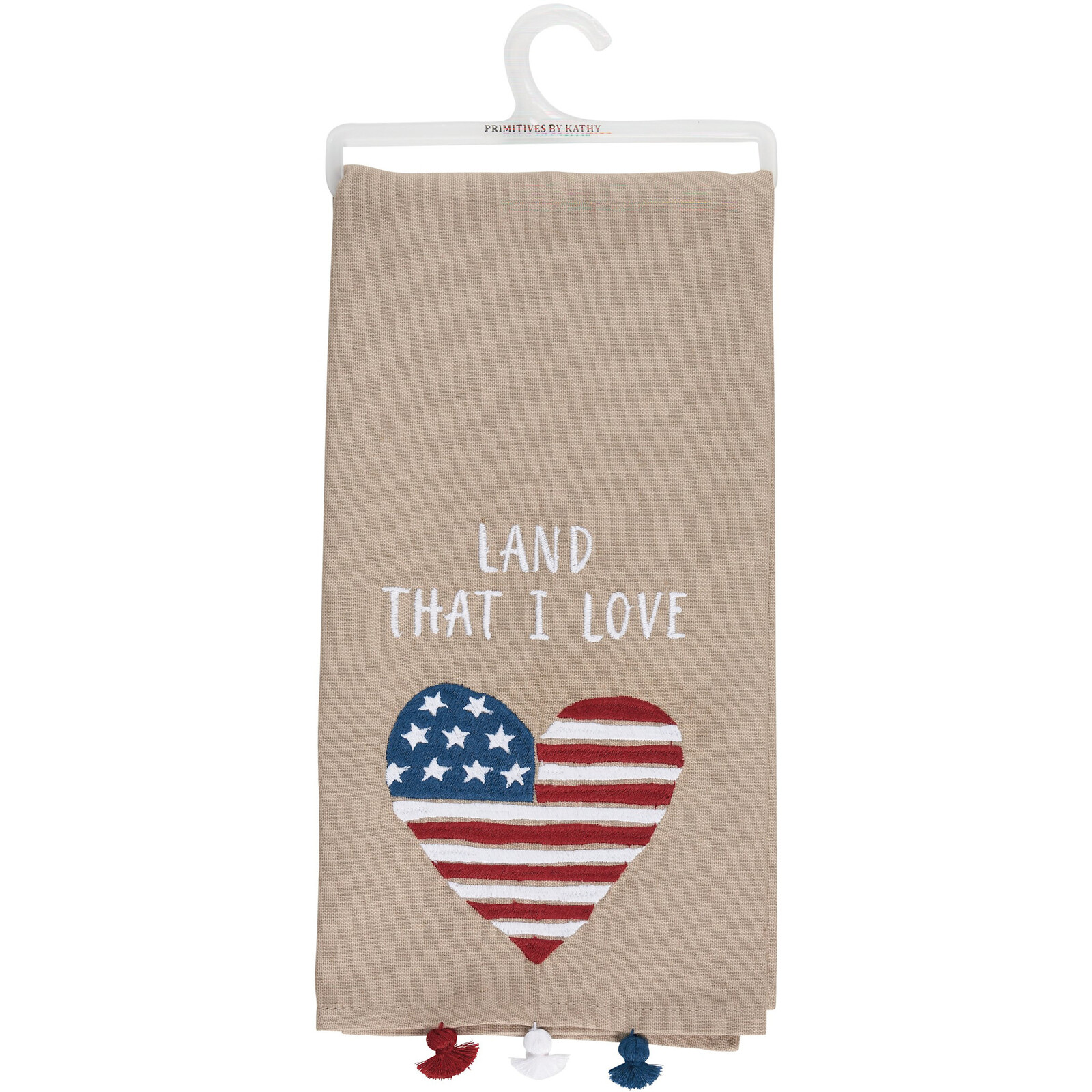Primitives by Kathy Land That I Love Kitchen Towel  117547 loading=