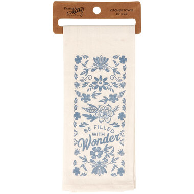 Primitives by Kathy Be Filled With Wonder Kitchen Towel  119041