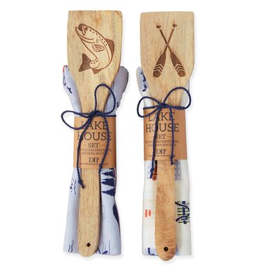 Design Imports DII Lake House Dishtowel + Spatula Gift Set Mixed Pack  756740