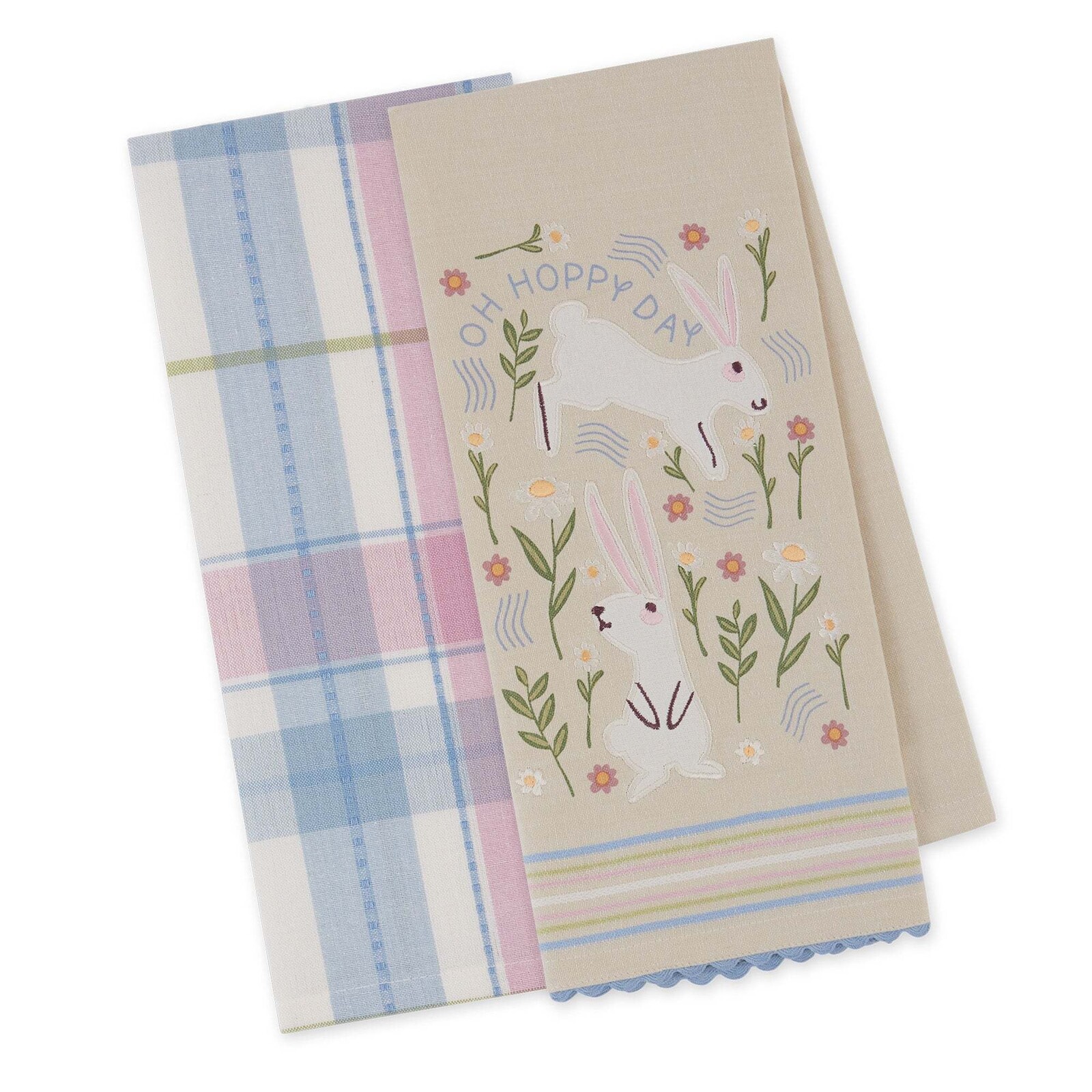 Design Imports DII Oh Hoppy Day Dishtowel Set of 2  756564 loading=