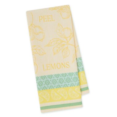 Design Imports DII Lemon Botanical Jacquard Dishtowel  757944