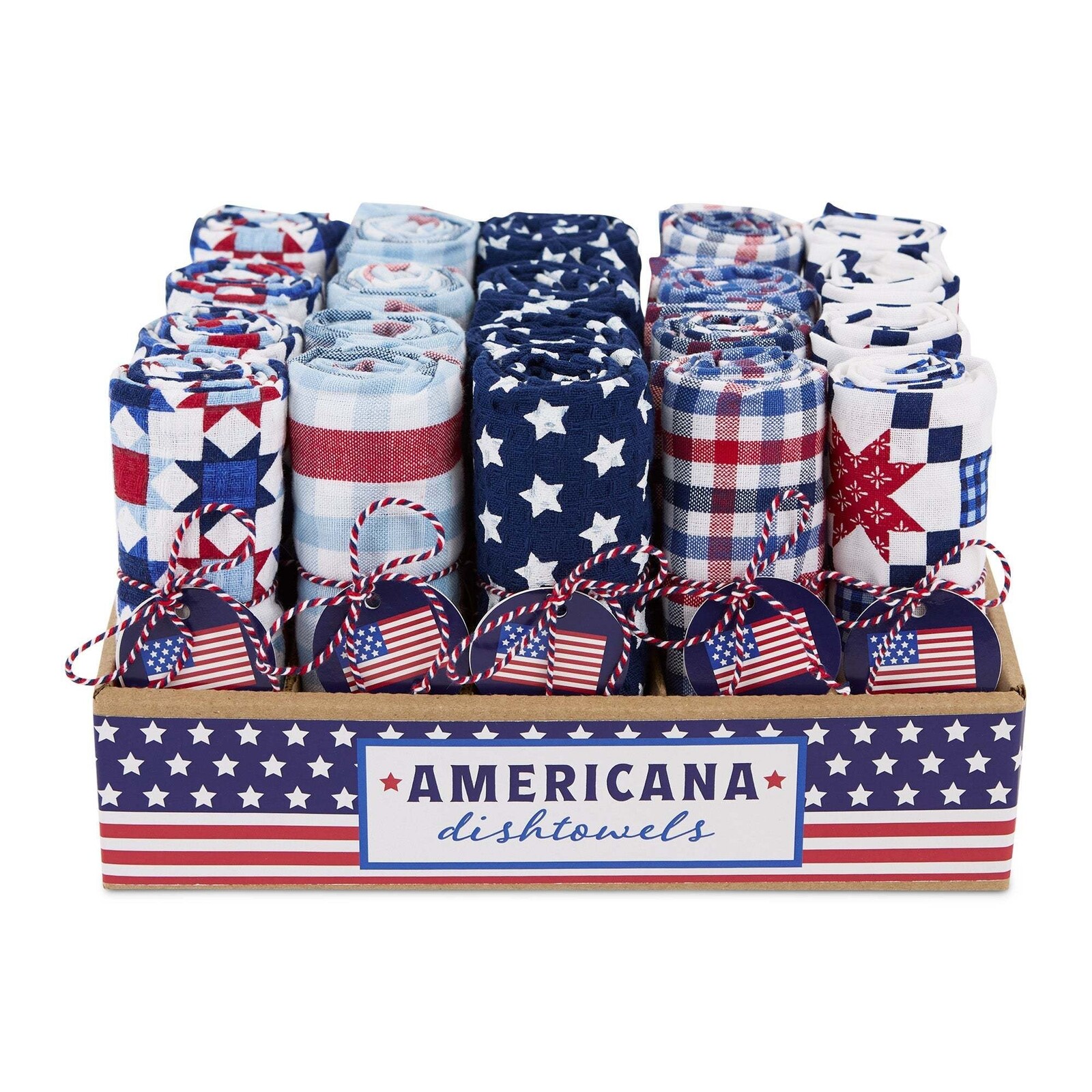 Design Imports DII Americana Assorted Dishtowels loading=